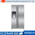 Commercial Side by Side Refrigerator Freezer with Icemaker, Water Dispenser & Mini Bar